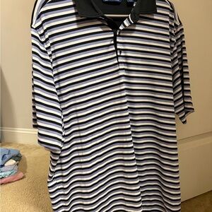 Cutter & Buck Purple, Black, and White Shirt